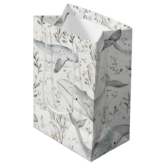 海ビーチシーグレイ ミディアムペーパーバッグ (正面アングル)