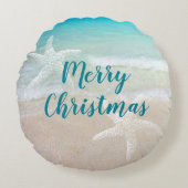 海ビーチシースターズホリデーアデイリー ラウンドクッション (正面)