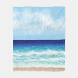 海ビーチシービュー275 フリースブランケット