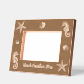 海ビーチシーホースヒトガニ&シェル縁ど レーザー彫刻フレーム (左)