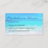 海ビーチシーロゴ写真トラベル 名刺 (裏面)