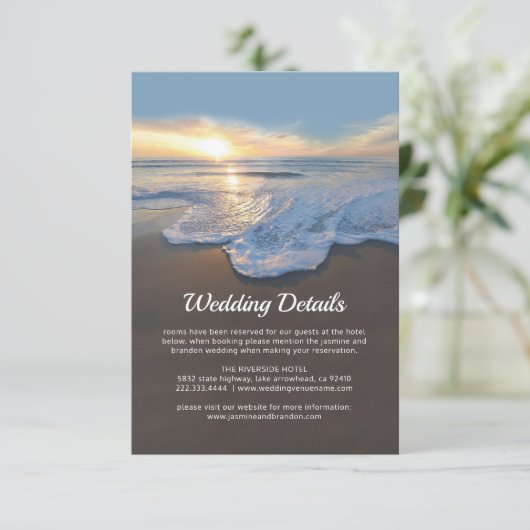 海ビーチシー結婚サイドの詳細 エンクロージャーカード (スタンド正面)