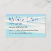 海ビーチシーQRトラベルアクアブルービジネス 名刺 (裏面)