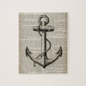 海ビーチセーラーヴィンテージ航海のいかり ジグソーパズル (縦)