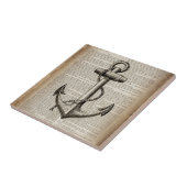 海ビーチセーラーヴィンテージ航海のいかり タイル (側面)