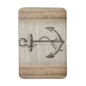 海ビーチセーラーヴィンテージ航海のいかり バスマット (正面縦)