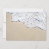 海ビーチダネスメリークリスマスクリスカード 招待状 (裏面)