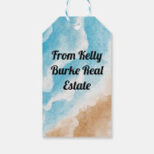 海ビーチテーマありがとうギフトラベル ギフトタグ (裏面)