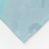 海ビーチテーマファミリフォトメモリコラージュグリッド フリースブランケット (角)