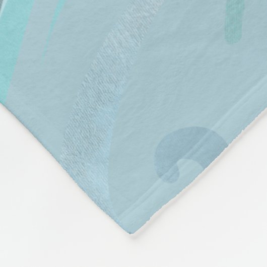 海ビーチテーマファミリフォトメモリコラージュグリッド フリースブランケット (角)