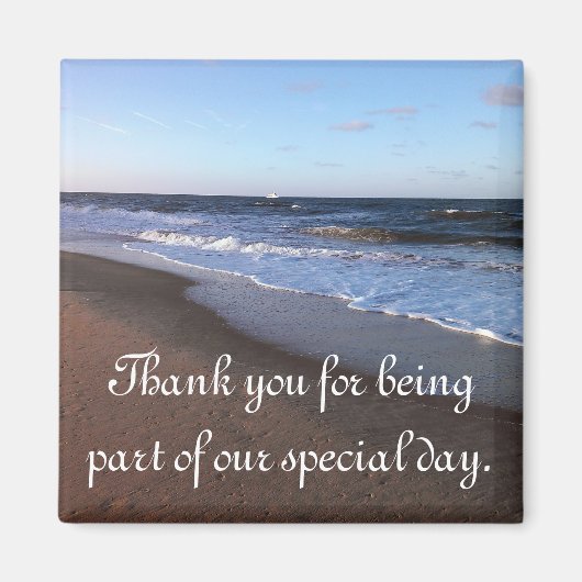 海ビーチテーマ マグネット (正面)