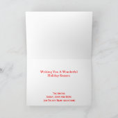 海ビーチトロピカルティキハットドリンクスクリスマスおもしろい シーズンカード (内部)