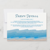 海ビーチバースデーパーティー詳細 招待状 (正面)