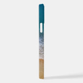 海ビーチパーソナライズされた海 iPhoneケース (右側面)