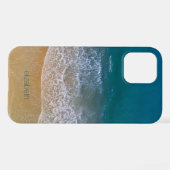 海ビーチパーソナライズされた海 iPhoneケース (裏面横)