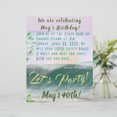 海ビーチパーティー文具フライヤー招待状 レターヘッド (スタンド正面)