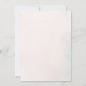 海ビーチパームツリーズピンクスカイエレガントな結婚式 招待状 (裏面)