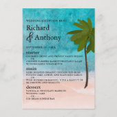 海ビーチパーム結婚ツリーのメニュー メニュー (正面)