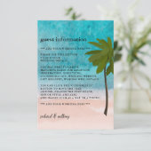 海ビーチパーム結婚ツリー詳細 エンクロージャーカード (スタンド正面)