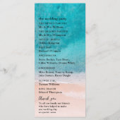 海ビーチパーム結婚ツリー プログラム (裏面)