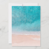 海ビーチパーム結婚ツリー 招待状 (裏面)