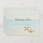 海ビーチヒトカンチシェル ポストカード (正面/裏面)