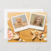海ビーチヒトデSeashells写真2 ポストカード (正面/裏面)