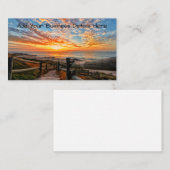 海ビーチビュートロピカルサンセットパラダイスドリーム 名刺 (正面/裏面)