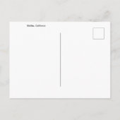 海ビーチビュー、マリブ、カリフォルニアポストカード ポストカード (裏面)