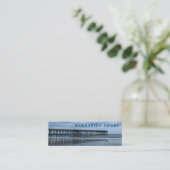 海ビーチピアブルーフォトトラベルツーリズム スキニー名刺 (スタンド正面)