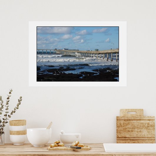 海ビーチピア ポスター (キッチン)