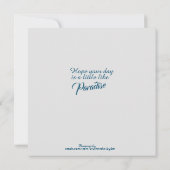 海ビーチブリーズフラットサンキューカード サンキューカード (裏面)