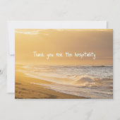 海ビーチホスピタリティサンキューカード 招待状 (正面)