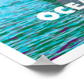 海ビーチポスター ポスター (角)