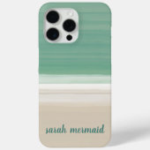 海ビーチモダンの水彩ブラシストローク名 Case-Mate iPhoneケース (裏面)