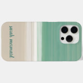 海ビーチモダンの水彩ブラシストローク名 Case-Mate iPhoneケース (裏面 (横))