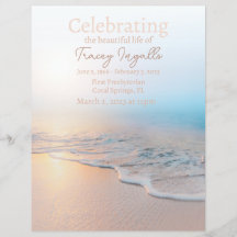 海ビーチライフフライヤーの葬儀お祝い