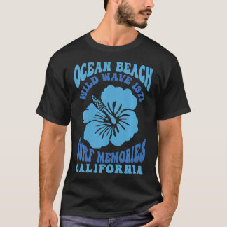 海ビーチワイルドウェーブ1971サーフメモリーズプルオーバー Tシャツ