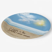 海ビーチ付シーガル紙プレート ペーパープレート (アングル)