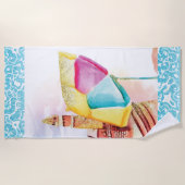 *~*海ビーチ傘サンドキャッスルビーチタオル ビーチタオル (正面)