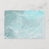 海ビーチ先ウェディングウェルカム エンクロージャーカード (裏面)