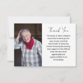 海ビーチ写真葬儀記念サンキューカード サンキューカード (裏面)