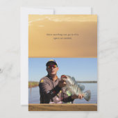 海ビーチ写真追悼式サービスカード 招待状 (裏面)