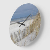海ビーチ及び砂防 ラージ壁時計 (傾斜)