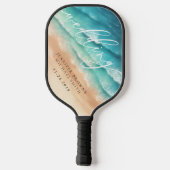 海ビーチ夏パーティーゲ結婚ーム ピックルボールラケット (裏面)