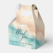 海ビーチ夏パーティー書道ありがとう フェイバーボックス (正面サイド)