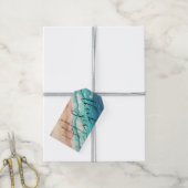 海ビーチ夏パーティー結婚式ありがとう ギフトタグ (より糸付き)