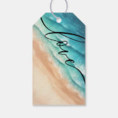 海ビーチ夏パーティー結婚式ありがとう ギフトタグ (裏面)