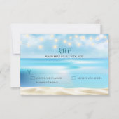 海ビーチ妖精ライトRSVP返信 出欠カード (正面)