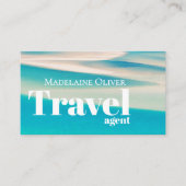 海ビーチ旅行代理店名刺QRコード 名刺 (正面)